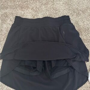 lululemon athletica Black Athletic Skirt with Inner Shorts